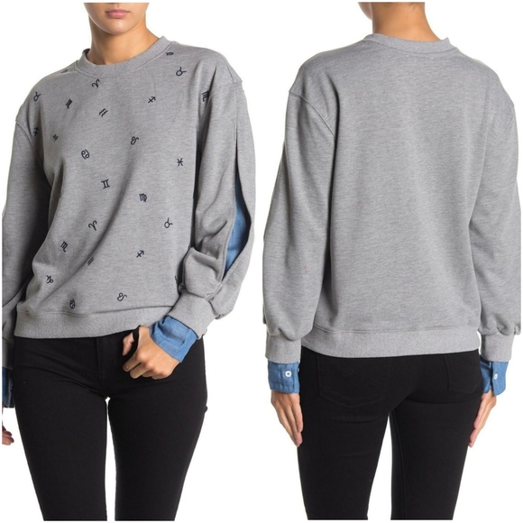 Anthropologie Tops - CURRENT AIR Anthro Chic Zodiac Sweatshirt Top